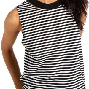n:Philanthropy Hollywood Tee White Stripe